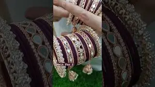 Super Bridal Bangles Collection 2023 💜💜💜 #bangles #shorts #youtube #viral #trending #Chudimahal