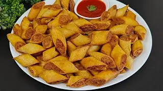 Make and Freeze Chicken Snack Recipe | Crispy Chicken Cigars
