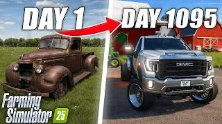 I survived 3 years with nothing but an old pickup &mdash; Farming Simulator 25 (SURVIVAL CHALLENGE)