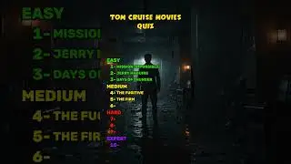 Tom Cruise Movie Quiz 🎬💥 | Movie Quiz Shorts
