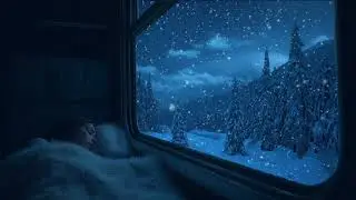Snowstorm Blizzard Wind Sounds For Sleeping, Relaxing ~ Calm Snow Arctic Howling Winter Ambience