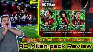 AC Milan pack opening and Review | Ruud gullit + Rul costa + Massimo oddo card review efootball #pes
