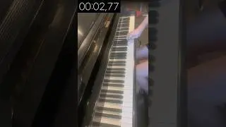 Really Fast 5-Finger Chromatic Scale! #piano #scale #fast