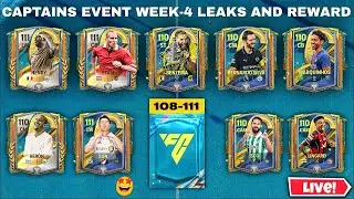 CAPTAINS EVENT WEEK-4 LEAKS AND REWARD TALK 🧐 FC MOBILE LIVE 🔴