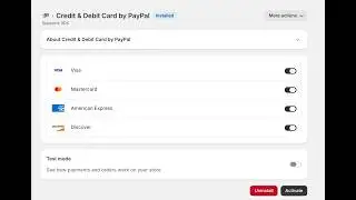 Shopify 2026 - Video 32 - Paypal allows direct card payments on Shopify
