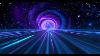 Futuristic Space Warp Tunnel | Sci-Fi Hyperspace Animation Background