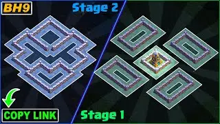 New Best! BH9 Base (Stage 1 & Stage 2) | BH9 Base Copy Link 2023 - Clash of Clans