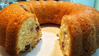 LEMON BLUEBERRY CREAM CHEESE POUND CAKE RECIPE!