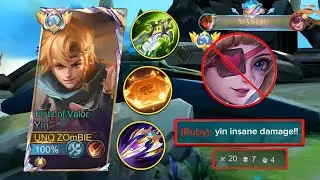 GLOBAL ONE HIT BUILD FOR YIN💀BEST BUILD AND EMBLEM😱