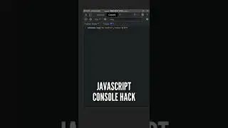 😃😃 Only 1% Developers know this Console Hack in JavaScript #shorts #javascript #programming #coding