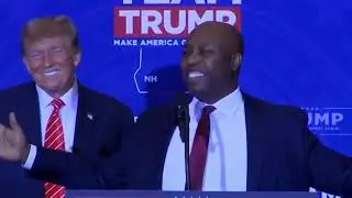 Tim Scott Endorses Trump For President, Rips Haley & DeSantis At New Hampshire Rally
