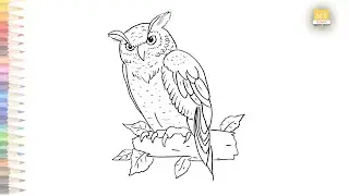Owl Realistic drawing easy | How to draw An Owl perfect sketch drawing step by step