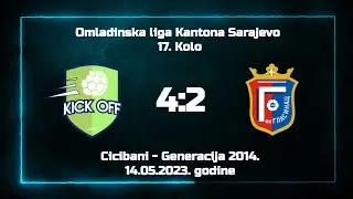 ŠF Kick Off - FK Glasinac Sokolac 4:2 (17. kolo Omladinske lige Kantona Sarajevo) - Generacija 2014.