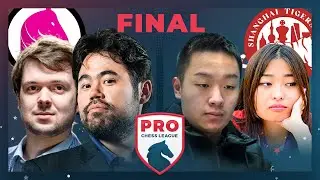 Pro Chess League Final 2023! Hikaru leads Gotham Knights v Shanghai Tigers of Wei Yi | Who Will Win?