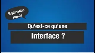 QU'EST-CE QU'UNE INTERFACE ? Mon Prof d'Info