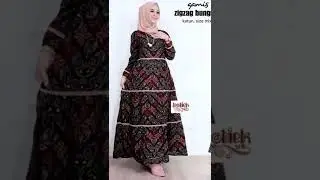rekomendasi baju gamis batik wanita modern terbaru kekinian