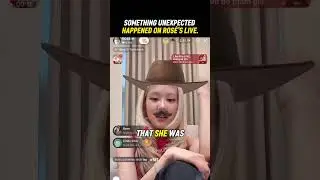 На прямом эфире Розе произошло нечто неожиданное. #kpop #ros&eacute;