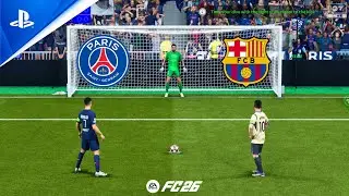 FC 26 | PSG vs FC Barcelona | UCL FINAL | Ronaldo vs Messi | Penalty Shootout - PS5