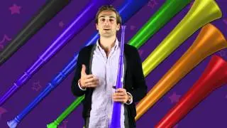Как использовать рожок вувузелы - Как играть на рожке вувузелы/стадионе