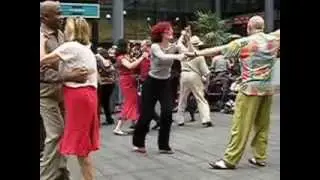Jiving session at Spitalfields Tea Dance, 30 April, 2014