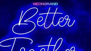 Better Together Neon Sign Wedding Led Light, Love Neon Signs