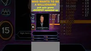 WWTBAM Jackpot Prize Pub Quiz Machine (Gameplay)