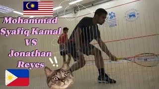 Mohammad Syafiq Kamal VS Jonathan Reyes -WSF Men's World Team Championships 2024 #squash #malaysia
