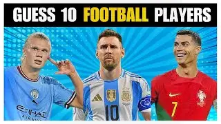 Guess 10 footballers in 5 seconds || football players quiz || quiz intractor