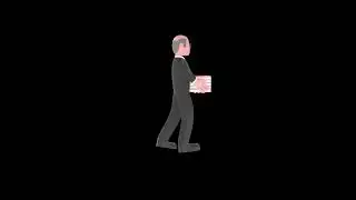 3D Cartoon Judge Turntable | Happy Law Book Character