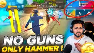 NO GUNS, ONLY HAMMER 🔨😂🔥 Andhariki Dimpesamu 🤣 - FreeFire Telugu - MBG ARMY