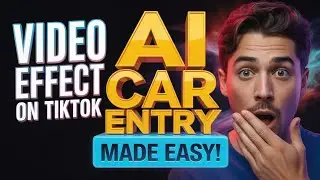 How to create the ai car entry effect video trending on TikTok.
