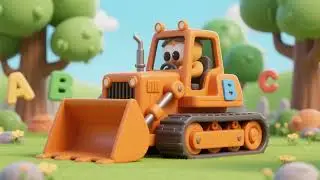 Orange Bulldozer ABCs | Learn Letters & Fun Kids Songs 🧸🎶