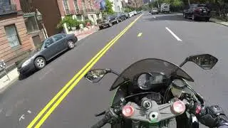 World Famous Acorn Street Boston Massachusetts On A Ninja 636!