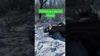 Лебедка - норм тема 🫡 #4x4 #бездорожье #нива #лада #грязь #тюнинг #джип #внедорожник #снег