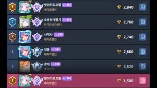 2026-01-04 수용민 마레나 7일차 TOP1 마무리 ( Guadian Tales Master Arena / Refugee Colosseum 7days TOP1 ENDING )