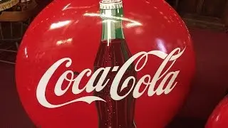 Coke Bottle Porcelain Button Sign SOLD