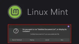How to Fix Text Files Asking to Run in Terminal Instead of Opening in LINUX MINT