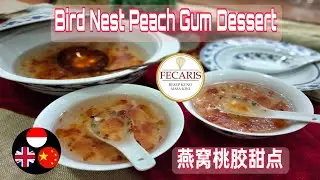 BIRD NEST PEACH GUM DESSERT /HOW TO COOK BIRD'S NEST WITH PEACH GUM/燕窝的煮法