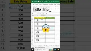 🧑🏻‍💻 Calculate Discount Price #excel #shorts