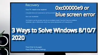 0xc00000e9 fixed | How to fix blue screen error 2021 | problem with a device connected windows