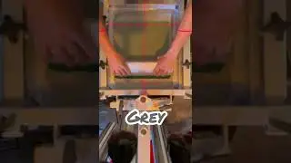 2 Color Simulated Process Screen Printing #shorts