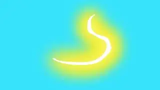 Hand-Drawn Curving Line Glow Element on Green Screen | Abstract Energy Motion Graphics