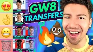 FPL GW8 BEST TRANSFERS! | Transfer Tier List for Gameweek 8 | Fantasy Premier League 2023/24