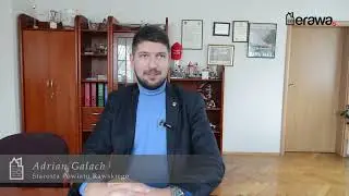 Ze Starostą Rawskim Adrianem Galachem o szpitalu w Rawie Mazowieckiej