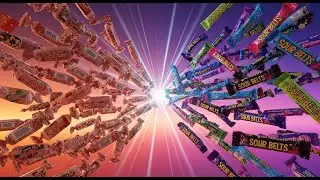 Satisfying Video Asmr Unboxing GIANT Rainbow Lollipop with Yummy Sweets Chocolate and candy Cutting.