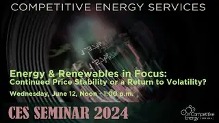 CES 2024 Seminar: Energy & Renewables in Focus: Continued Price Stability or a Return to Volatility?