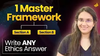 Apply this 1 Framework to write ANY Ethics Answer | LIVE Demonstration | UPSC Mains 2023-24