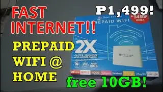 FAST INTERNET! Globe at Home Prepaid Wifi Unboxing & Set-up | P1499 only! FREE 10GB!!