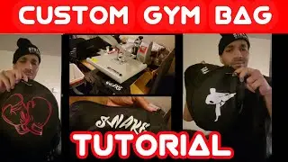 Custom gym bag (heat transfer vinyl tutorial)