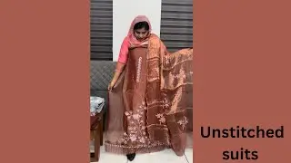 OFFER PRICE:1390+SHIPPING.UNSTITCHED SUITS.NO RETURN.AFNA FASHION HOME.BOOKING:7736970623..